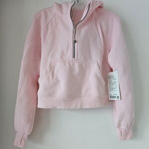 Lululemon scuba half-zip hoodie xs small strawberry milkshake